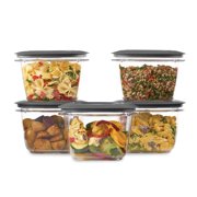 Rubbermaid Premier Food Storage Container, 7 Cup, 5-Pack, Grey