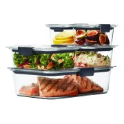 Load image into Gallery viewer, Rubbermaid Brilliance Food Storage Containers, Clear, 10-Piece Set